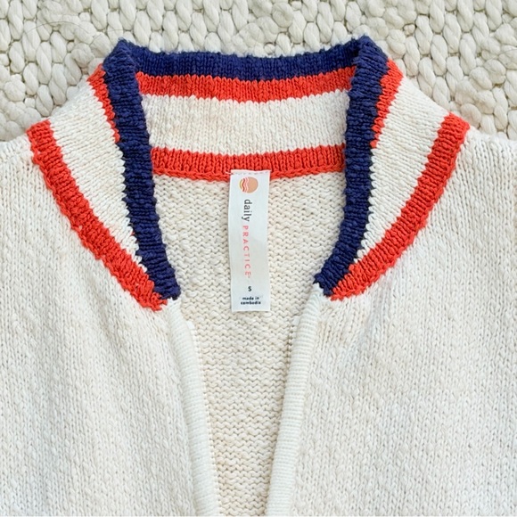 Daily Practice by Anthropologie V-Neck Sweater Mini Knit Dress Womens SMALL EUC - Picture 6 of 12